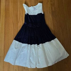 Navy and White Gymboree Dress